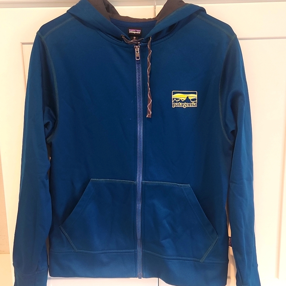 Patagonia Blue Zip Hoodie